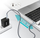 Kabull USB Choetech, USB C në USB C, 1.8 m, 100 W, argjendtë