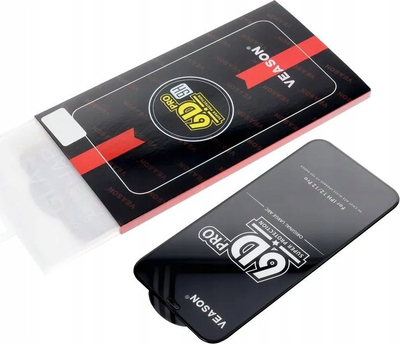 Xham mbrojtës Veason 6D Pro për iPhone 16, i zi