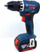 Trapano vidhosëse pa kabllo Bosch GSR 18V-45, 18V, me 2 bateri 3.0Ah, blu