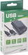 Karikues muri InLine DUO+, 2 porta USB 2.1A, me kabllo USB Type C 1.5m, i zi