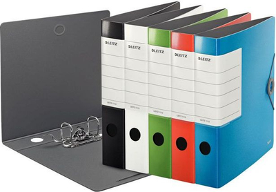 Класификациска папка Leitz 180° Active Solid A4, ширина на грб 62mm, црвена