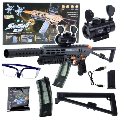 Rifle elektrike lodër MK7, me water beads, 2 karikatorë, me bateri