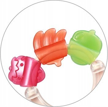 Lodër dhëmbore Babyono Gingiva Ring, për bebe 3m+, silikon, shumëngjyrëshe