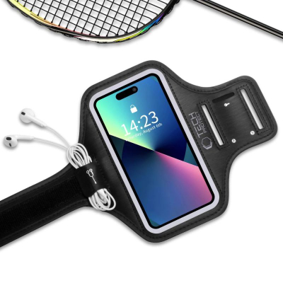 Byzylyk sportiv për telefon Tech-Protect M4, universal, që s’merret me ujë, i zi
