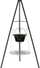 Grill me tripod Lund, rrjetë 49 cm, kazan 6L, i zi