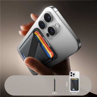 Portofol telefoni Joyroom JR-ZS432, MagSafe, me stand, i zi
