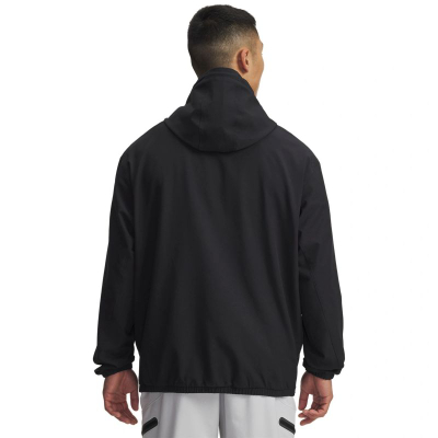 Bluze me kapuç Under Armour Unstoppable Woven për burra, sportive, e zezë
