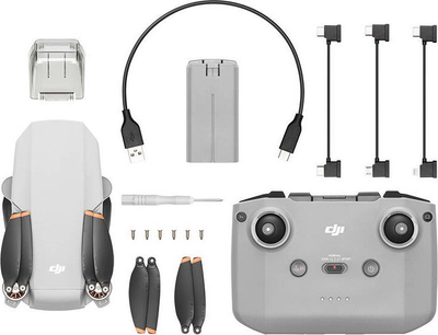 Dron DJI Mini 4K RC N1C, me kamer 4K, i bardhë