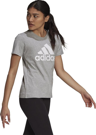 Bluzë adidas G Bl TW H07808, pambuk, me mëngë të shkurtra, gri