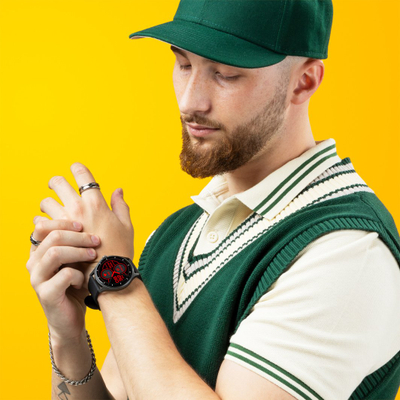 Orë inteligjente Niceboy Watch Pixel 2, ekran 1.38", Bluetooth, e zezë