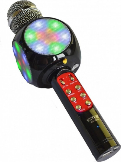 Микрофон караоке Goodbuy WSTER WS-1816, ЛЕР 360, Блутут, 5W, црн