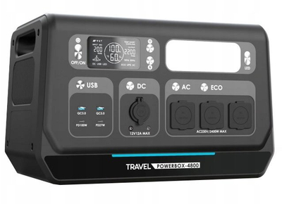 Stacion energjie portabël Volt Travel Powerbox 4800, 2048Wh, 2400W, i zi