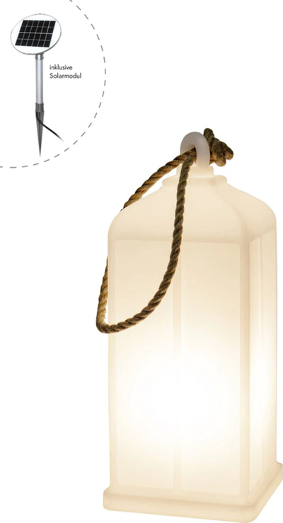 Llambë dyshemeje me diell Shining Lantern, LED 2W, 410 lm IP44, e bardhë