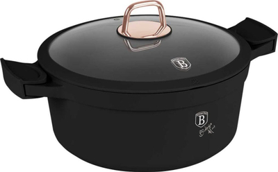 Tава со капак BerlingerHaus BH-7784, 28 cm, Black Rose, црна