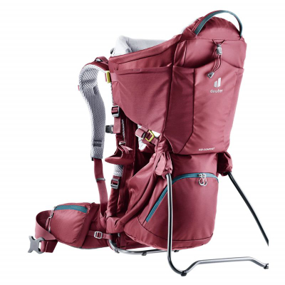 Karrige-shpinore për fëmijë Deuter Kid Comfort, sistem Aircontact, xhepa anësorë, maron