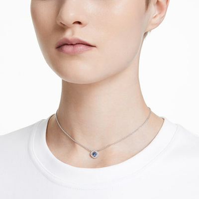 Qafore për femra Swarovski 5662142, 38cm, e argjendtë
