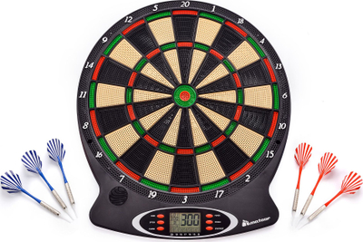 Pllakë elektronike për dart Meteor, 18 lojëra, ekran LCD, shumëngjyrëshe