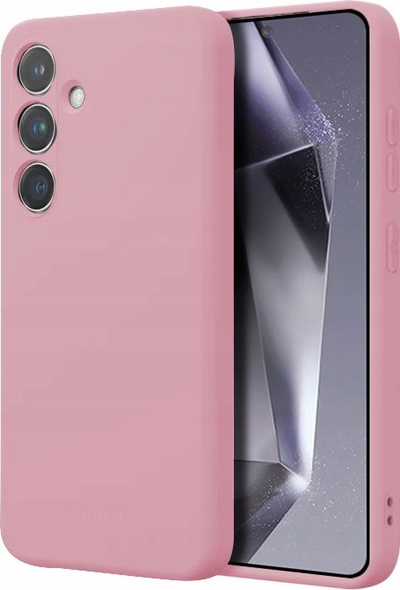 Mbrojtëse telefoni Crong Color Cover për Samsung Galaxy S24, silikon liquid, rozë