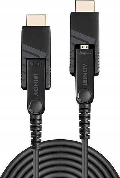 Kabllo HDMI micro Lindy Fibre Optic Hybrid 38324, 50m, 4K, i zi