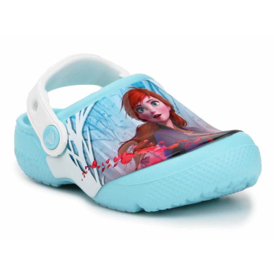 Sandale për kalamaj Crocs Frozen FL OL Disney Frozen 2 CG Jr, material Croslite, me rrip mbrapa, blu