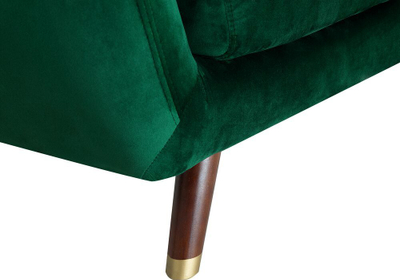 Divan BODO Velvet, 2 vendsh, kadife, jeshile smerald
