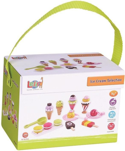 Set lodrash akullore Lelin Ice Cream L40105, për kalamaj 3+, shumëngjyrësh