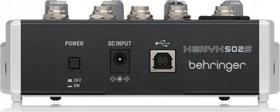 Аудио миксер Behringer Xenyx 502S, 5 канали, USB, црн