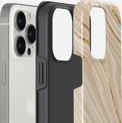 Mbulesë telefoni Full Glam për iPhone 14 Pro Max, MagSafe, ngjyrë bezhë