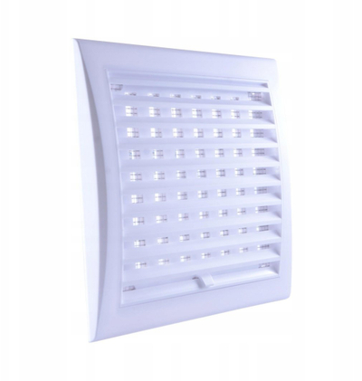 Rrjetë ventilimi Awenta TL6, 160x160mm, PVC, e bardhë