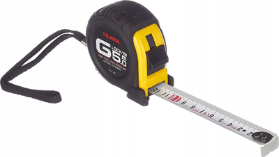 Metër Tajima G-Lock, 5m 25mm, çelik, verdh e zi