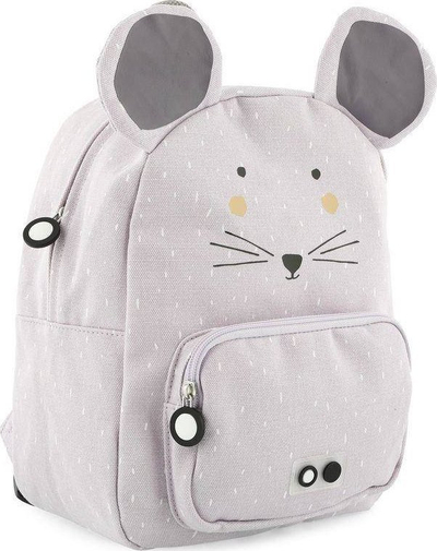 Çantë shpine për fëmijë TRIXIE Miss Mouse, tekstil, vajza, gri