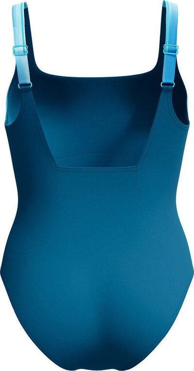 Женски едноделен костим за капење Speedo Eco New Contour Eclipse, отпорен на хлор, изработен од материјали пријателски кон животната средина