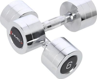 Set hantellash HMS Chrome, krom, për stërvitje force