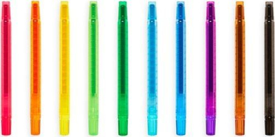 Set lapsash me ngjyra Ooly Yummy Yummy, me erë të mirë, twist up, 10 copë, shumëngjyrësh