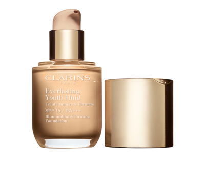 Krem pudër Clarins Everlasting Youth Fluid, Honey 110,