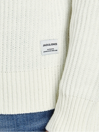 Pulover Jack&Jones JJPANNEL, i bardhë