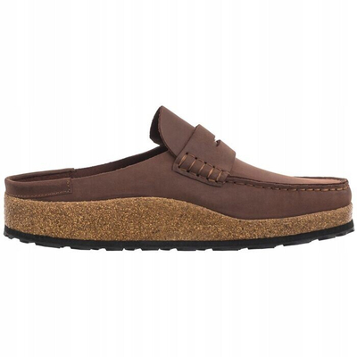 Këpucë të ulta BIRKENSTOCK Naples, lëkurë nubuck, Habana, kafe
