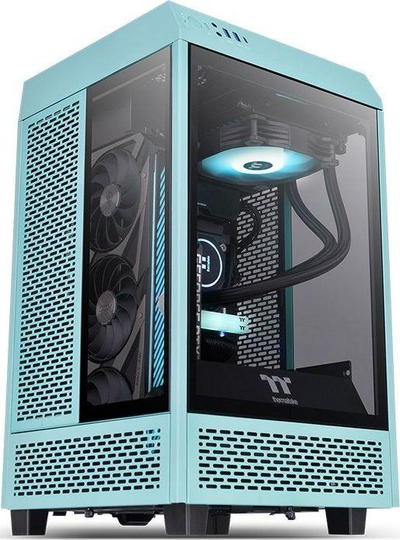 Kasë Thermaltake The Tower 100 Mini Turquoise, Mini Tower