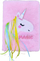 Fletore plush Unicorn, A5, faqe me vija, shumëngjyrëshe