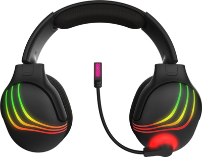 Kufje gaming PDP Afterglow Wave Wireless, pa tela, RGB, të zeza