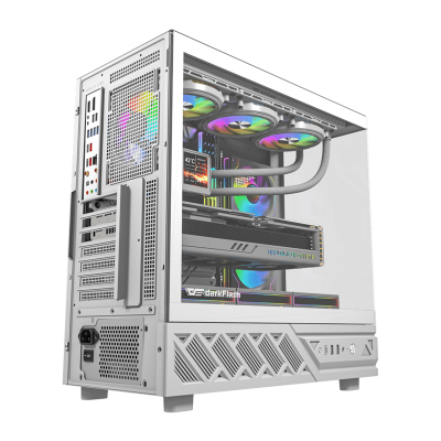 Kuti kompjuteri Darkflash DS950V, ATX, 6 ventilatorë, e bardhë