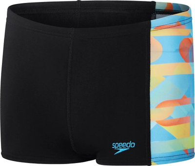 Rroba banje çunash Speedo Digital Panel Aquashort, të zeza me blu