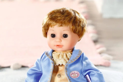 Kukull Baby Annabell Little Sweet Prince, 36cm, rrobë princi blu