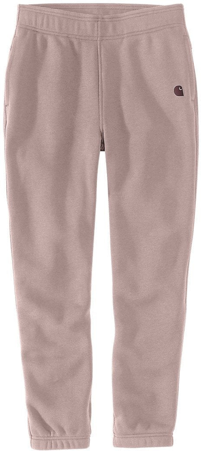 Pantallona doku Carhartt Fleece, material Clarksburg fleece me pambuk, madhësia XL, gri e çelët