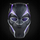 Helmë role play Marvel Legends Black Panther Premium elektronike, me drita, lente që ngrihen, e zezë