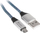 Kabllo Tracer USB-A - microUSB, 1m, e kaltër