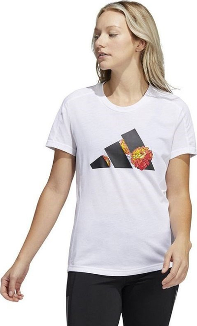 Bluzë sportive Adidas IWD G T HA6659, për goca, pambuk poliester, e bardhë