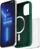 Kuti mbrojtëse Puro ICON Mag për iPhone 14 Pro, MagSafe, silikoni, jeshile