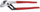 Darë ujësjellësi Teng Tools Water Pump Plier, 10", hapje 21mm, e kuqe