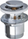 Tep lavamani Deante AP010K, click clack, me overflow dhe shportë, krom